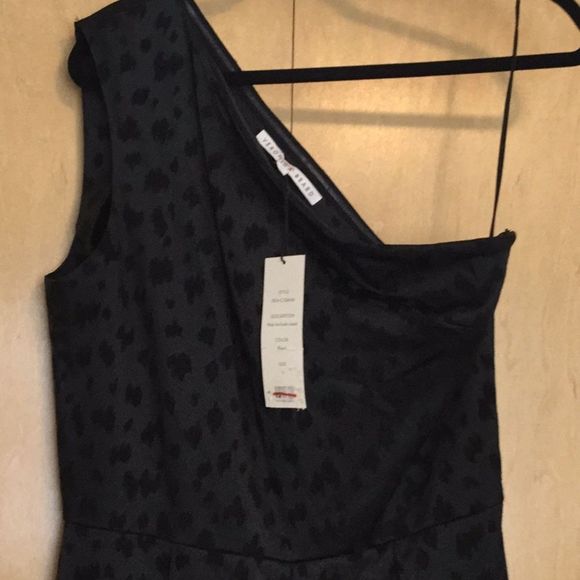 Veronica Beard One-Shoulder Satin Jumpsuit, Black - Picture 2 of 14